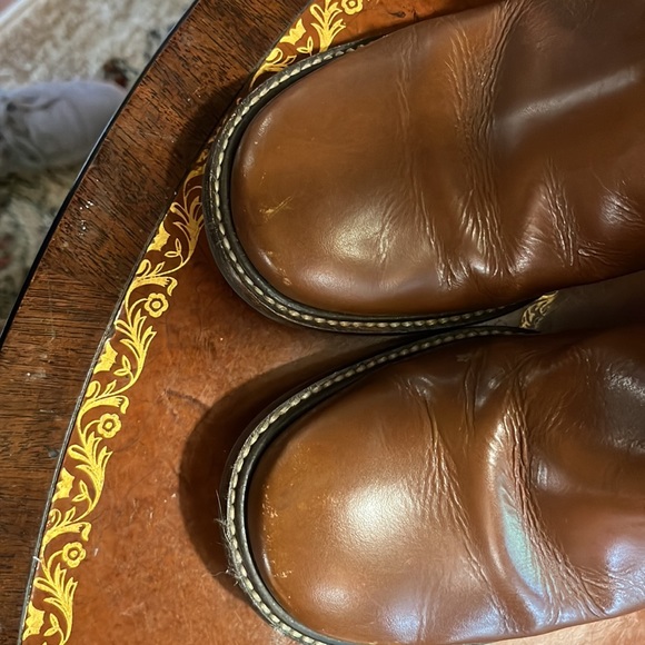 LL Bean caramel color leather boots, size 8.5 - Picture 4 of 5